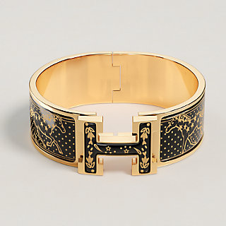 Hermès Clic Clac H Bracelet Bangle PM Clic Clac H Cheval de Coeur Bandana bracelet | Hermès USA